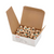 Box of 100 Glide 60 weight polyester bobbins in Light Tan, size L, each containing 130 yards of thread.