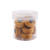 Clear plastic jar containing 10 Magna-Soft 50 weight polyester bobbins, size M, in Honey Gold, each with 118 yards of thread.