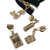 Charms of Paris 4pc #5 Zipper Pulls