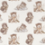 Close up of fabric with multiple bears dressed as aviators