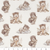 11 inch by 11 inch of fabric with multiple bears dressed as aviators