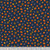 12inch by 12inch of fabric with small orange jack-o'-lanterns and a variety of colorful pumpkins