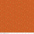 12inch by 12inch of fabric with small flowers and leaves on an orange background