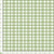 12inch by 12inch of fabric with a green plaid pattern on a white background