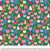 12inch by 12inch of fabric with pears and apples on a dark green background