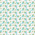 Close up of fabric with blue birds carrying holly on a white background