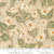 7inch by 7inch of fabric with scattered daisies on a cream colored background