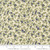 7inch by 7inch of fabric with tossed blue flowers on a cream colored background