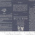 7inch by 7inch of fabric featuring vintage newspaper text on a navy colored background