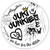 Round "We Live for the Stitch"Juki Junkies Sticker