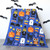 Image of finished Happy Halloween Quilt with decorative bats surrounding quilt