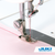 Juki standard presser foot on a TL high shank machine, stitching a scant one-quarter inch seam allowance, the versatile all-purpose foot included with every Juki TL model. Part No 9836D250A0