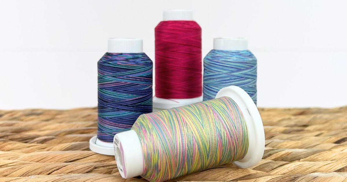 Rhapsody Thread Variegated Harmony Thread 50wt – 100% Cotton Ombre Finish