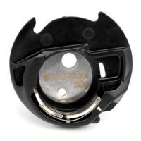Close up of bobbin holder