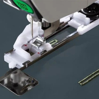 Close-up of the automatic buttonhole foot