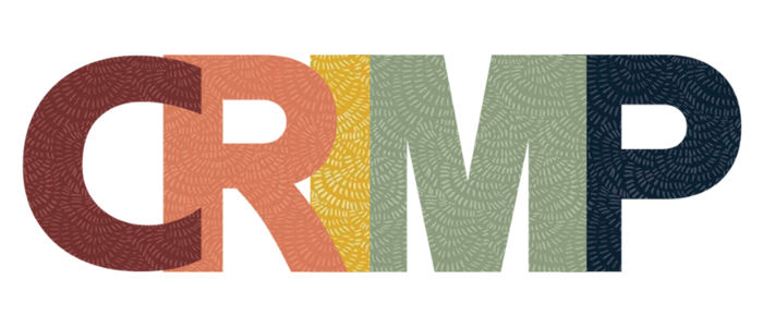Colorful letters spelling crimp
