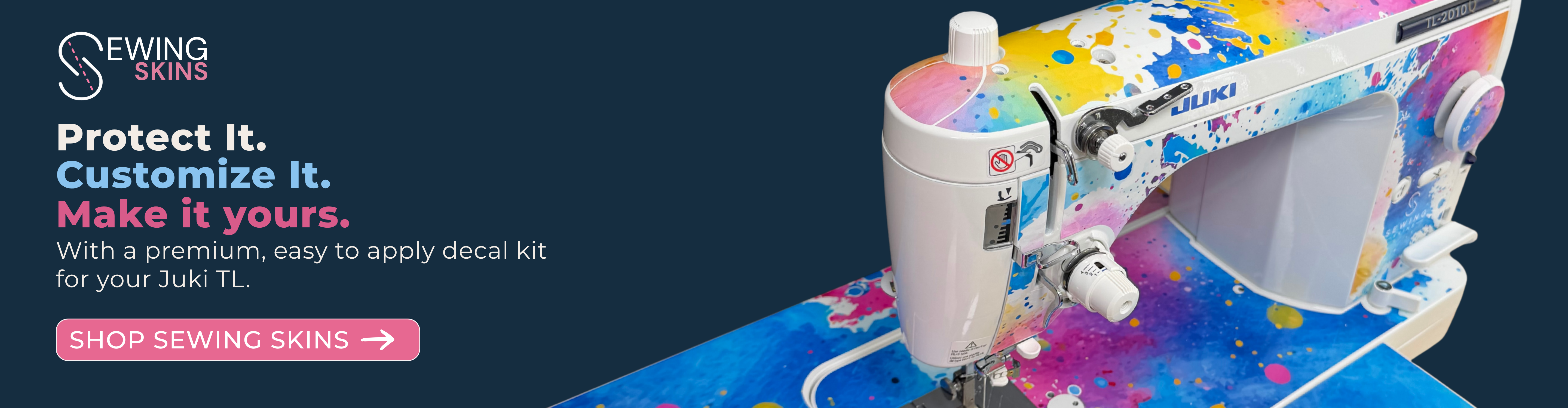 Click to shop our new sewing skins.