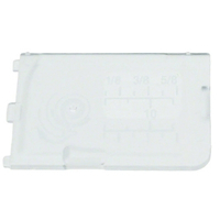 Close up of hook cover plate