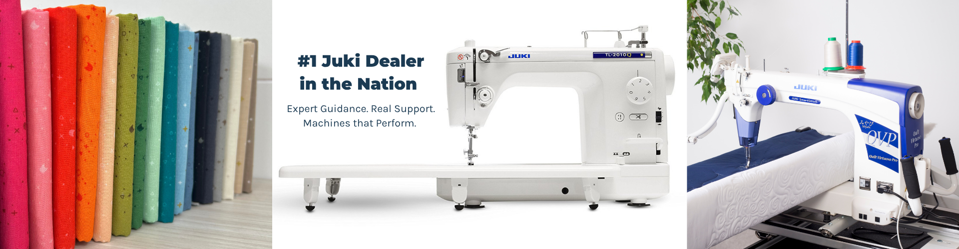 Juki Junkies is the number one Juki dealer in the nation. Get expert guidance, support, and top quality machines. Click to shop our machines.