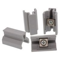 Close up of four included magnetic clamps