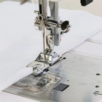 Close-up of the Janome rolled hem foot