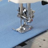 Straight stitch foot in action