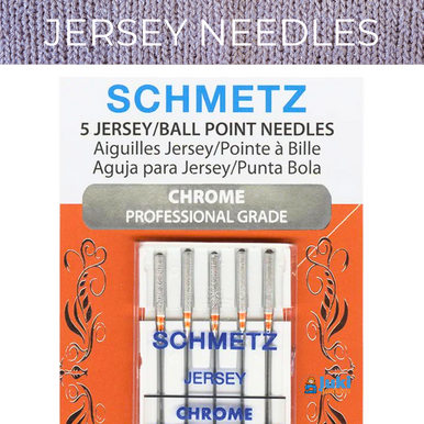 Schmetz Jersey/Ballpoint Chrome Needles 5 Pack