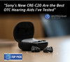  Sony CRE-C20 Self-Fitting OTC Hearing Aids 