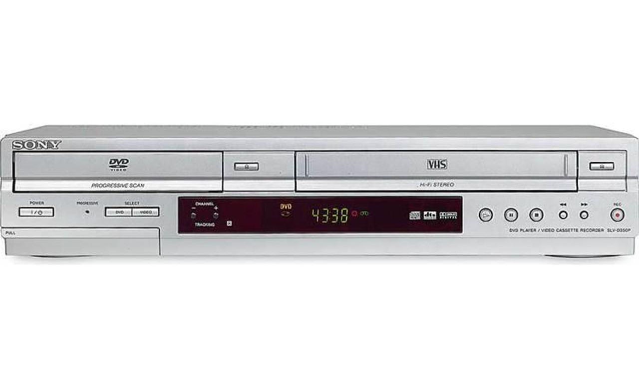 Sony SLV‑D350P DVD/VCR Combo – 480p Progressive Scan, 4‑Head VCR, Remote Warranty
