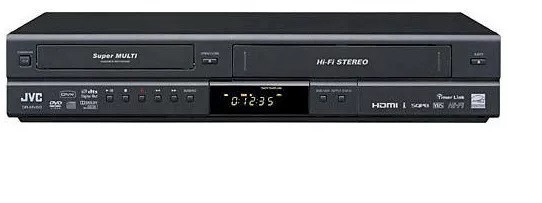 JVC DR‑MV80B DVD Recorder/VCR Recorder with HDMI – Dual DVD and