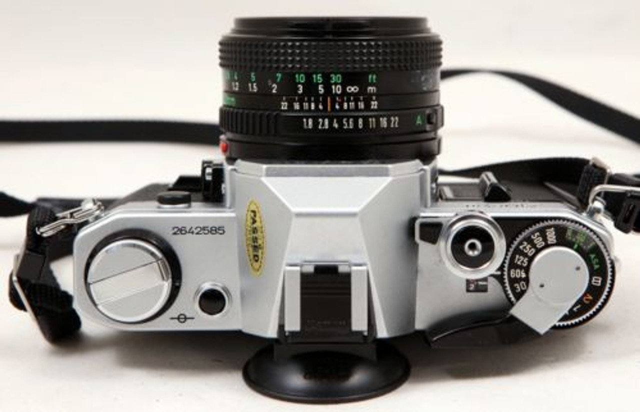 良品 Canon AE-1 + FD 50mm F2 LL3011#Z054 N MINT ]】Canon AE-1 Program Black Film Camera New FD 50mm