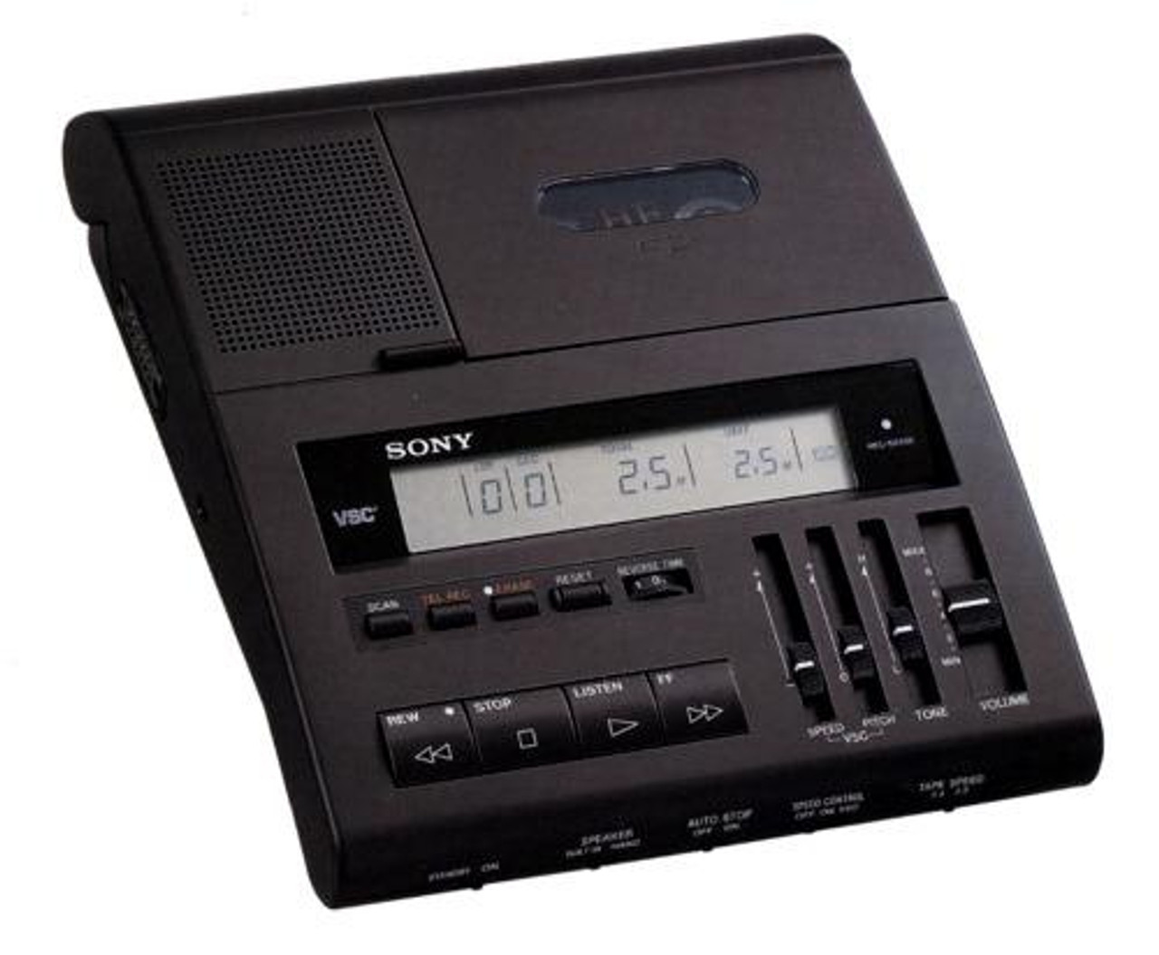 Sony BI85 Standard Cassette Transcriber With Foot Pedal New Headset Warranty 