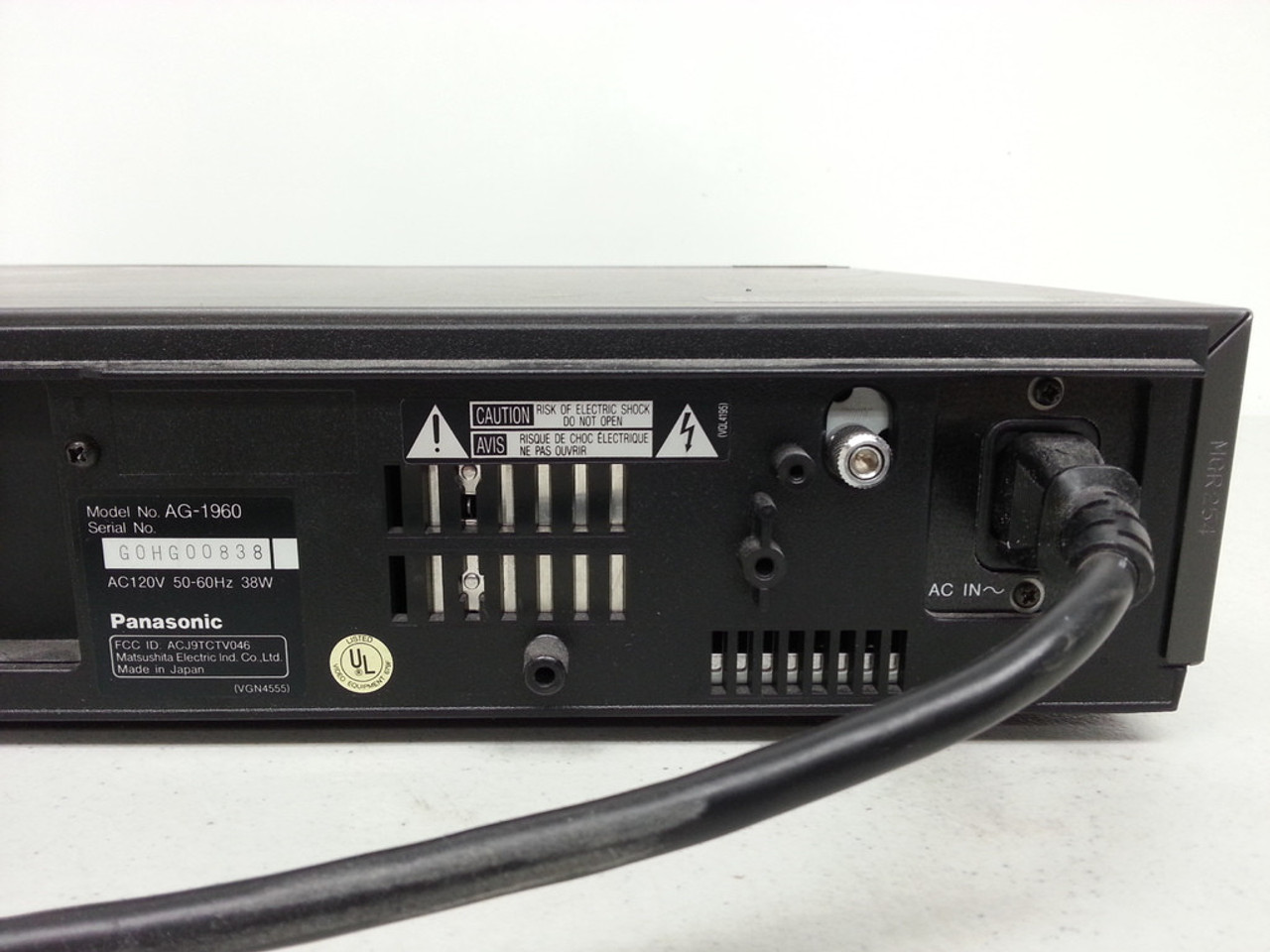 Panasonic AG-1960 Multiplex Video Cassette Recorder