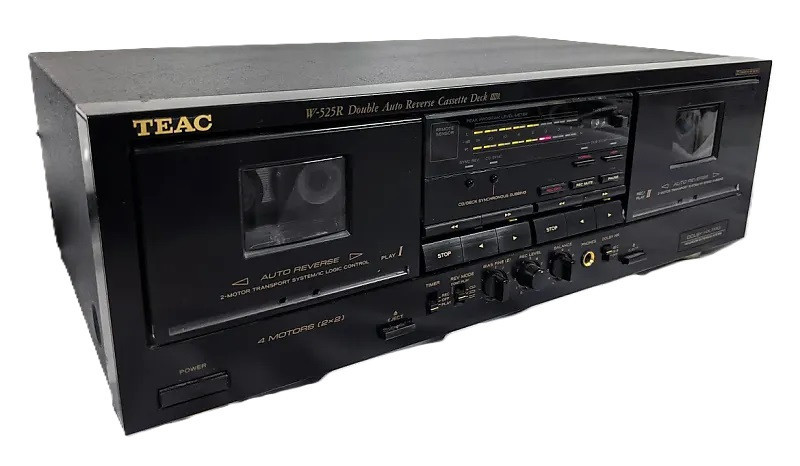 TEAC W-525R Double Auto Reverse Cassette Deck – Dual Cassette