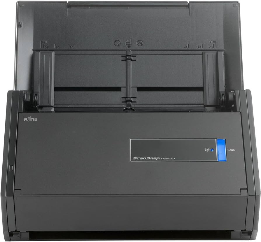 Fujitsu ScanSnap iX500 Color Duplex Desk Scanner, 600 Dpi, 25 ppm 