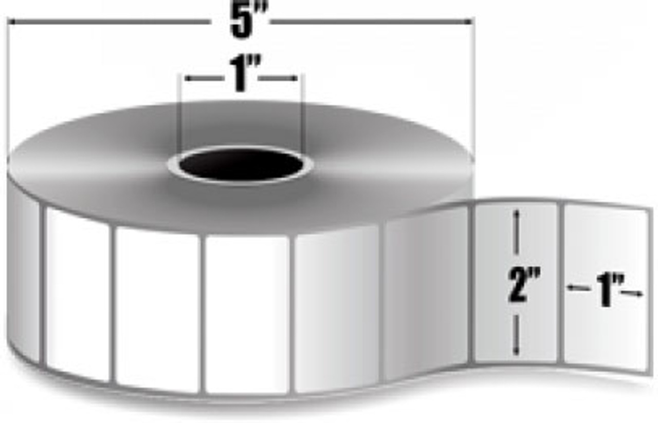 Roll Of 1300 Label 2x1 Direct Thermal6 Pack For Zebra Printers 4009