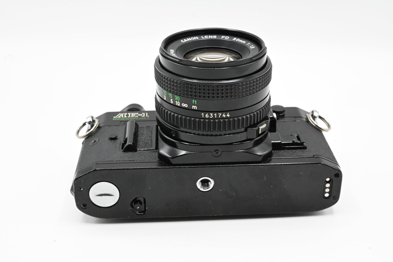 Canon AE‑1 35mm Black SLR Film Camera with 50mm Lens – Legendary