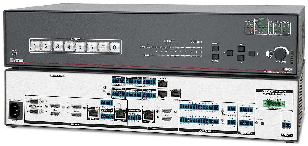 Extron IN1608 Eight Input HDCP-Compliant Scaling Presentation Switcher with DTP Extension