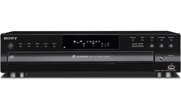 Sony CDP-CE500 5-Disc CD Changer – Multi-Disc CD Player with Jog