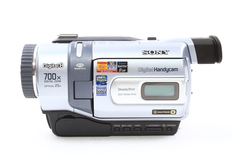 Sony DCR-TRV340 Digital8 Camcorder – Hi8/Video8 Playback, FireWire