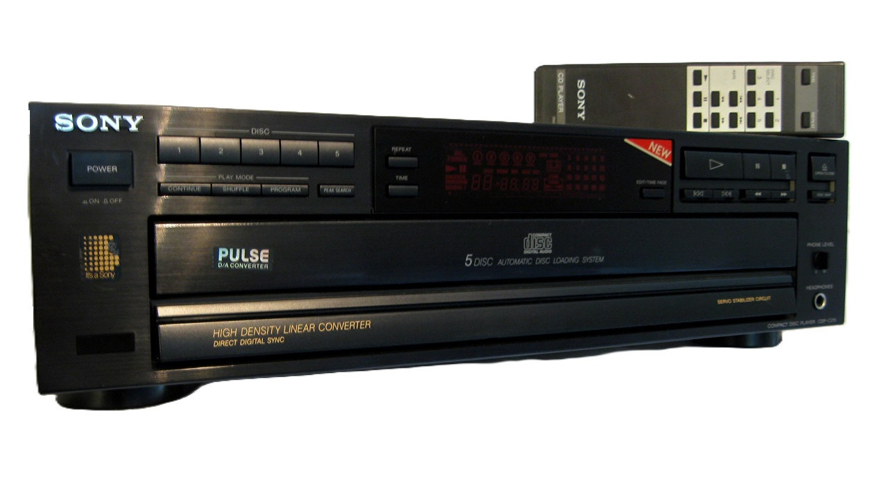 Sony CDP‑C215 5‑Disc Multi CD Player – Home Audio Entertainment Center