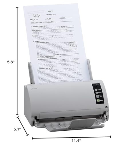 Fujitsu fi-7030 ドキュメントスキャナー 本体 Fujitsu fi-7030 Color Duplex Document Scanner – High-Speed Desktop