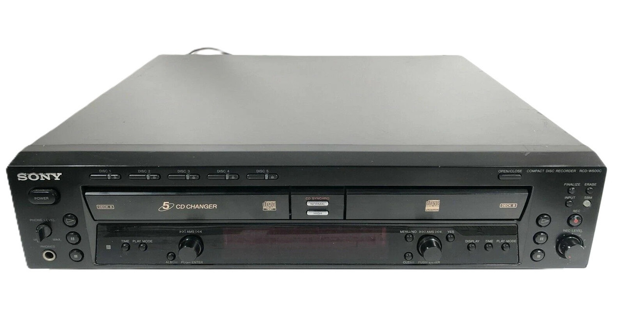 【完動・準美品】CDレコーダー　SONY 　RCD-W500C Sony RCD-W500C CD Recorder dubbing 5 compact Disc Changer