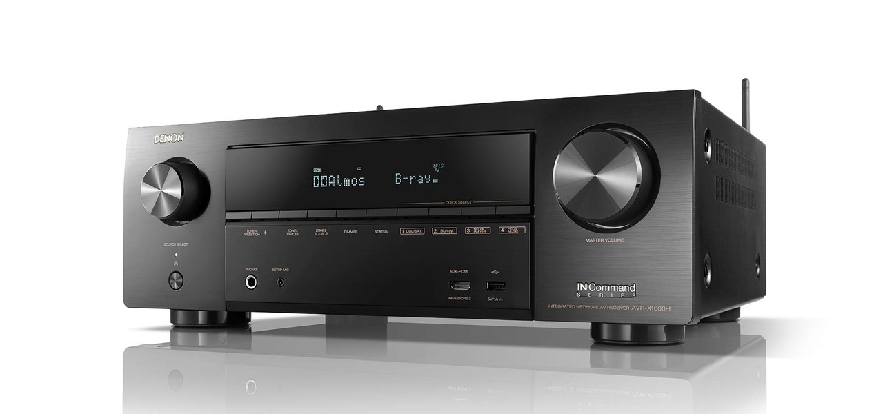 Denon AVR-X1600H 7.2-Channel 4K UHD AV Receiver – Dolby Atmos