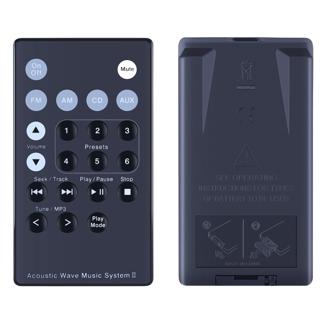 New Replacement Remote Control fit for Bose Acoustic Wave Music