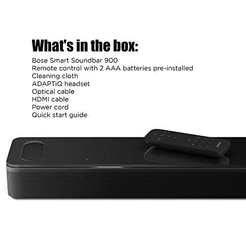 Bose Smart Soundbar 900 ブラック 中古美品 極美品】Bose Smart Soundbar 900 ブラック ボーズ サウンドバー 付属