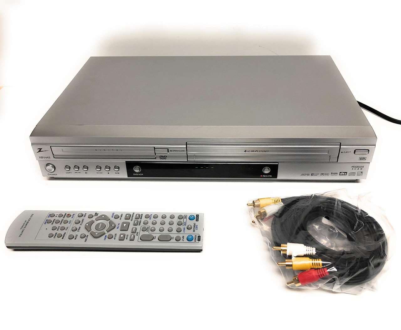 Zenith XBV443 Progressive Scan DVD/VCR Combo – Compact 480p DVD
