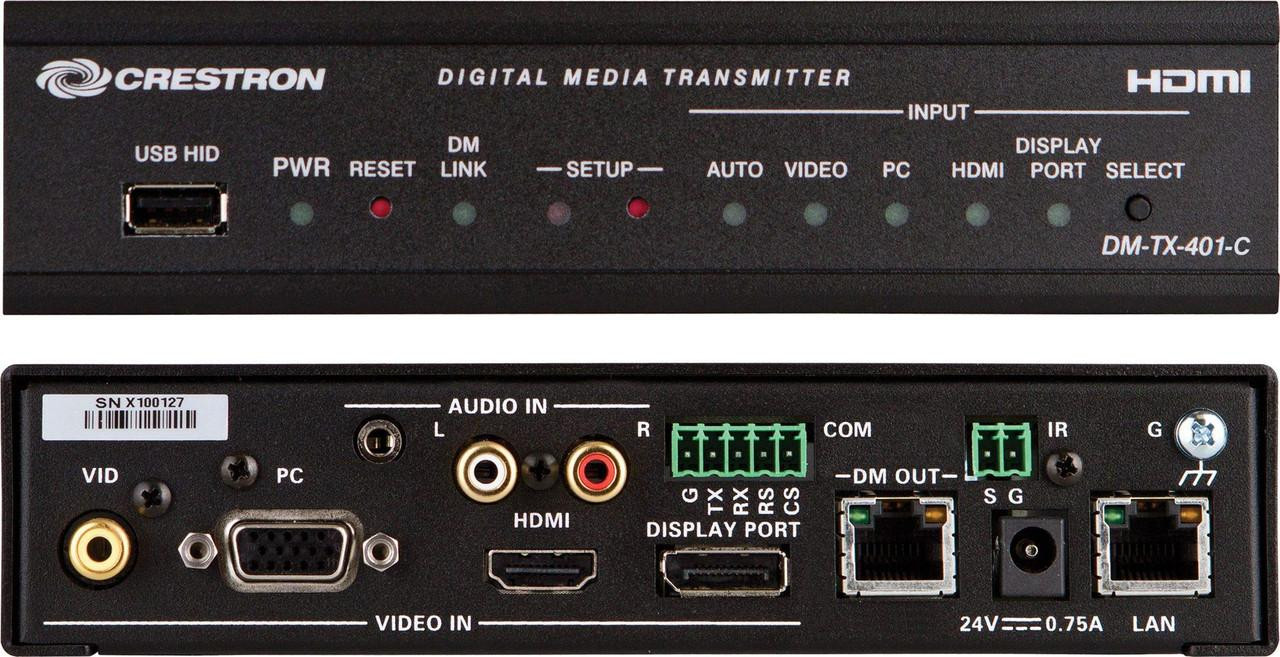 Crestron DM-TX-401-C DigitalMedia 8G+® Transmitter 401 – 4K AV