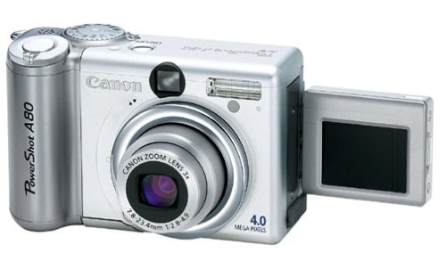 Canon PowerShot A80 4MP Digital Camera w/ 3x Optical Zoom