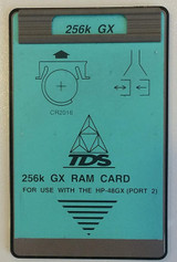 HP TDS 256K RAM Card for HP 48GX Calculators 